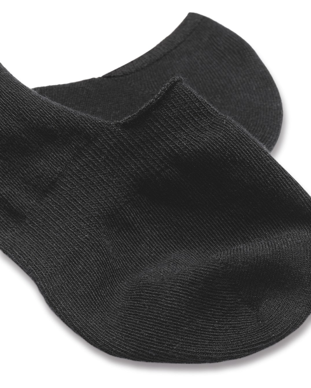 Black Cotton Rich 2 Pack Invisible Socks