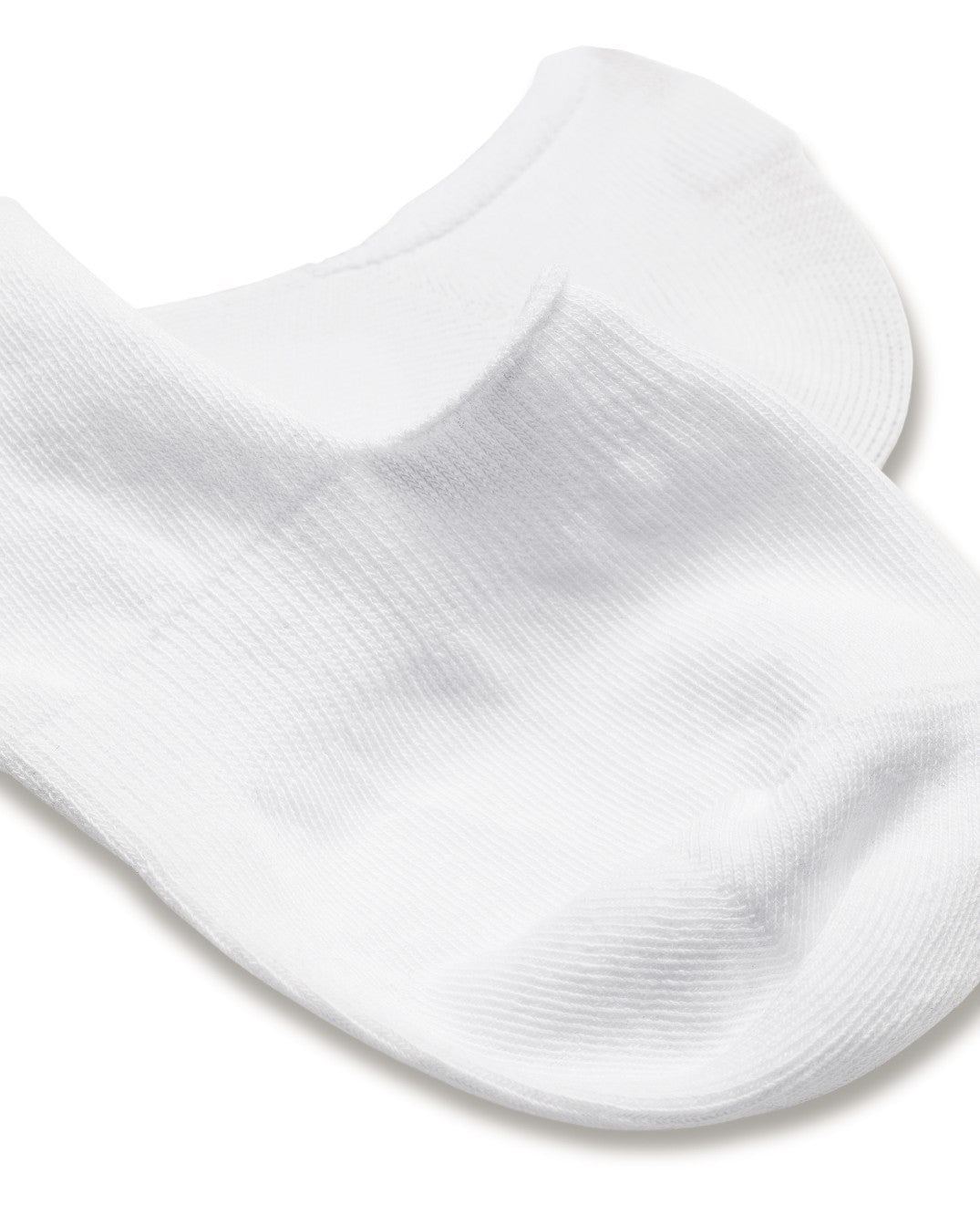 White Cotton Rich 2 Pack Invisible Socks