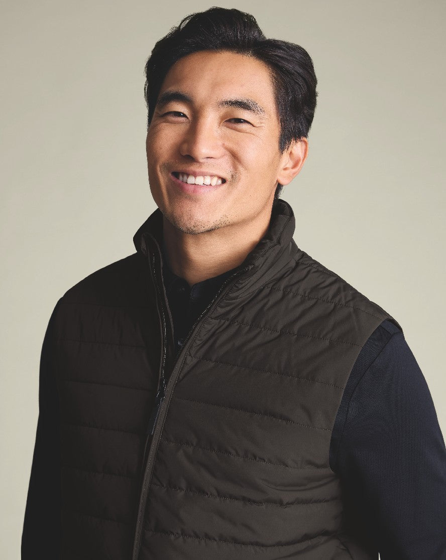 Chocolate Brown Lightweight Quilted Gilet