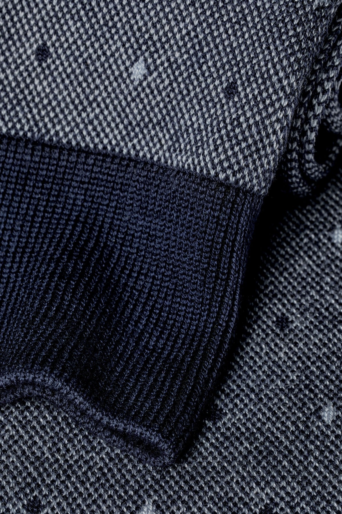 Navy And Grey Tonal Spot Socks
