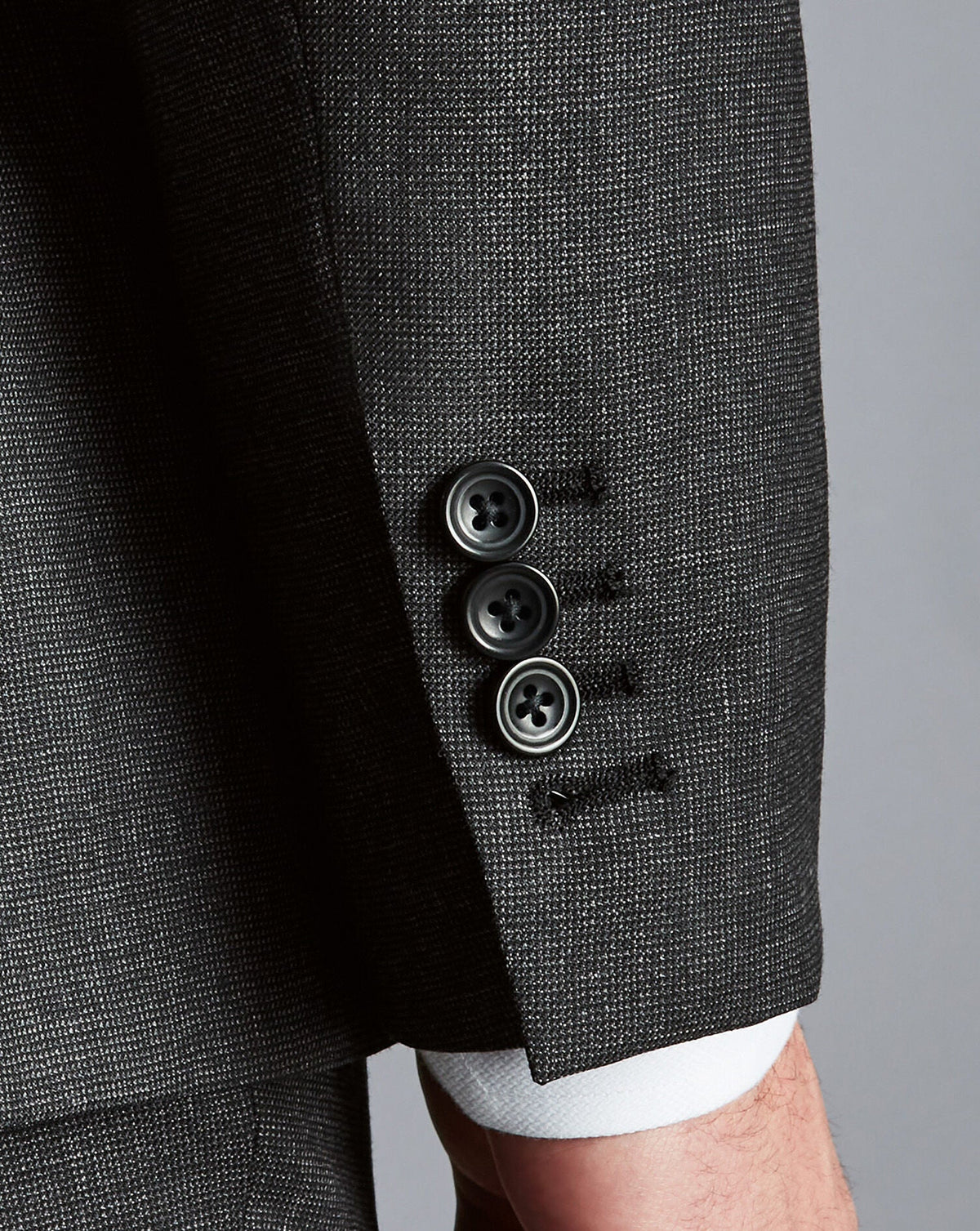 Charcoal Grey Slim Fit End On End Ultimate Performance Suit Jacket