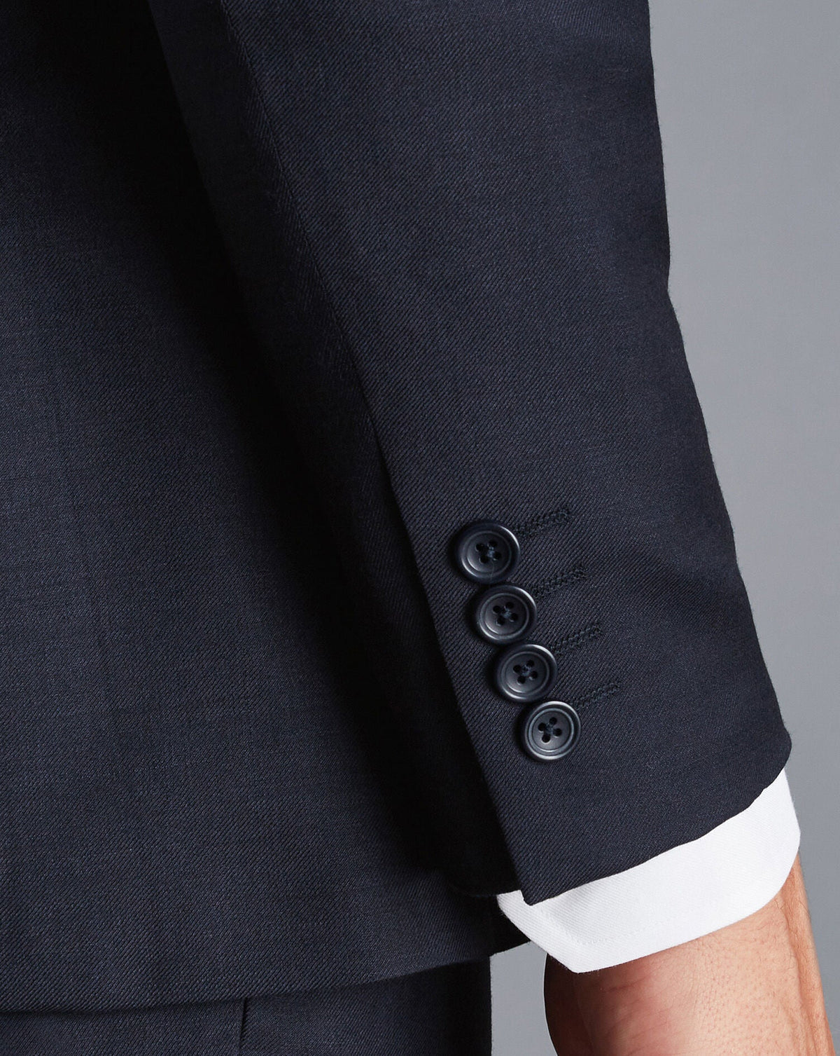 Navy Slim Fit Natural Stretch Twill Suit Jacket