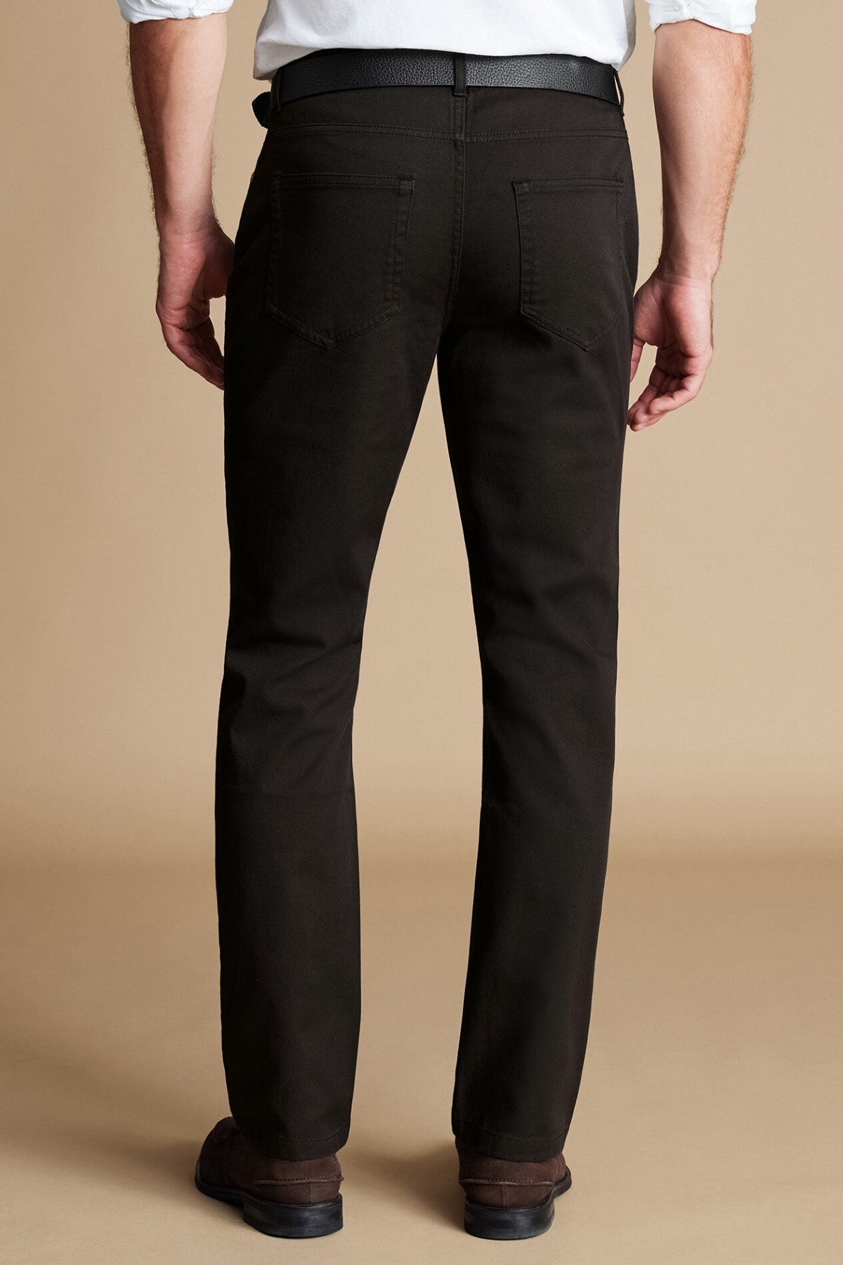 Black Twill Slim Fit 5 Pocket Jeans