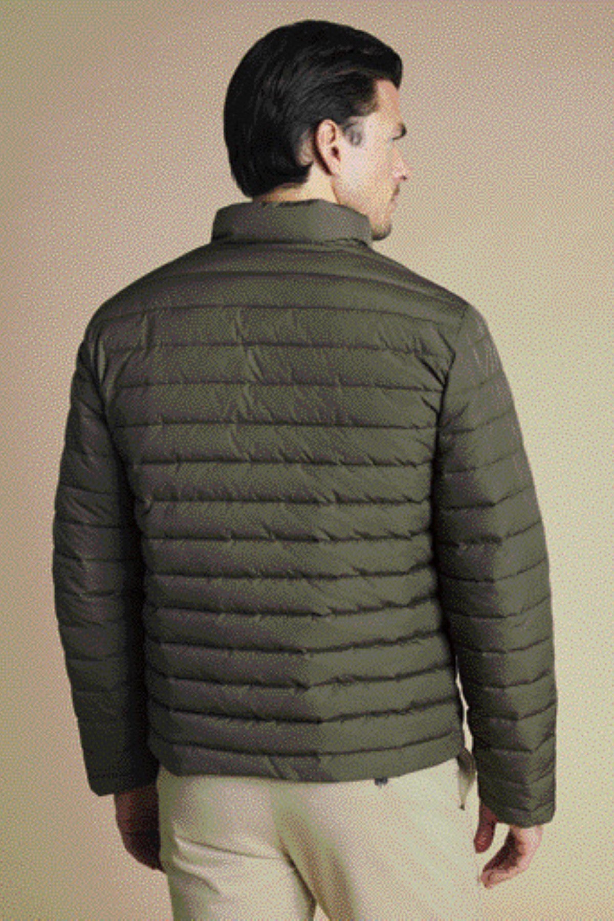 Olive Green Lightweight Quilted Jacket