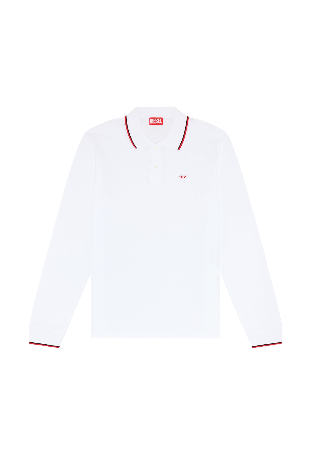 Men T-SMITH-LS-D POLO A06318-0MXZA-100
