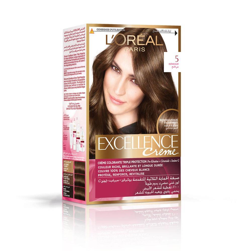 Loreal Hair Color Excellence Creme # 5 (Light Brown) 91-1106 