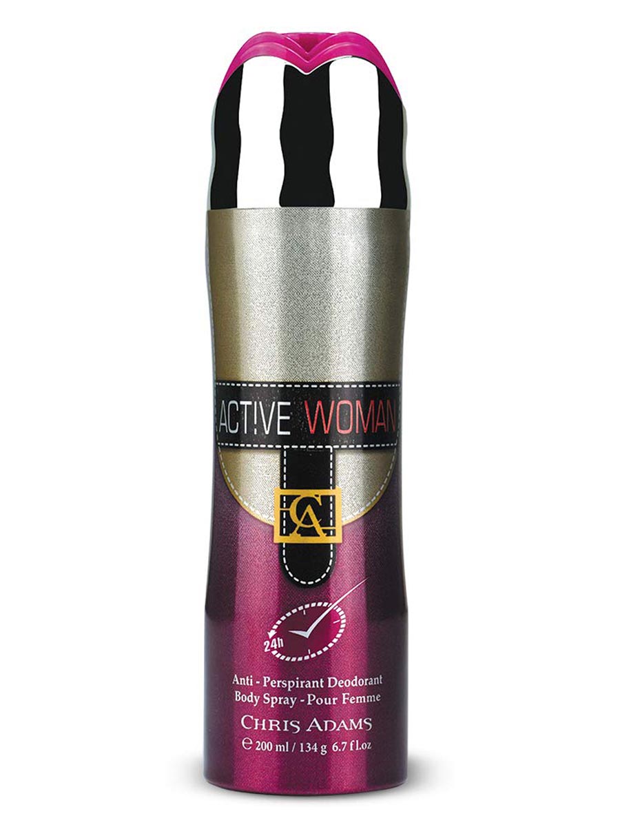 Chris Adams Body Spray Active Women 200ml (Imp)