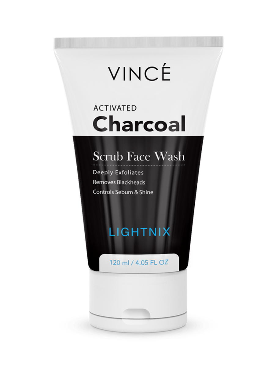 Vince Activted Charcoal Scrub Face Wash Women 120ml WFW3