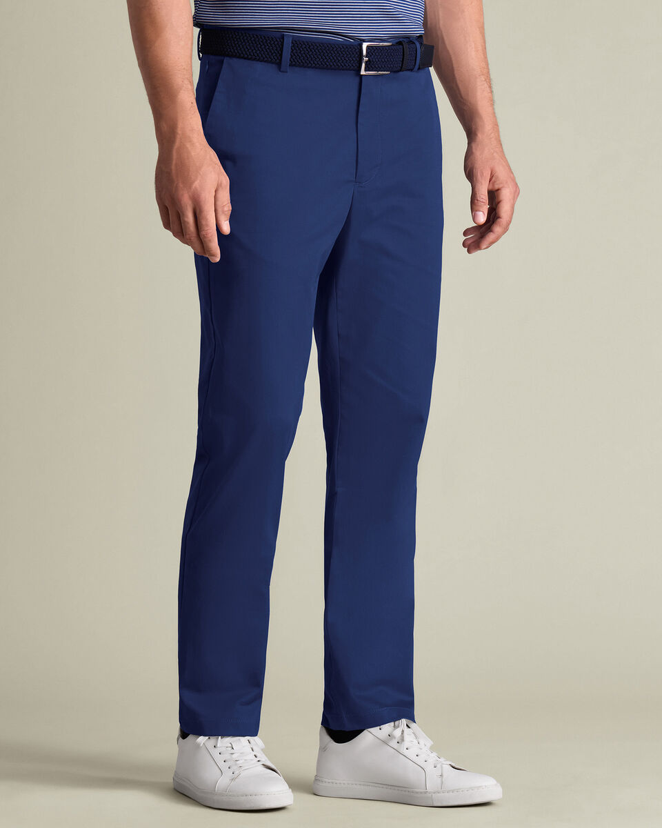 Royal Blue Performance Slim Fit Chinos