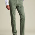 Green Slim Fit Washed Chinos