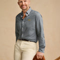 Flint Grey The Lions (Tm) Four-Way Stretch Button Down Jersey Shirt