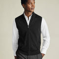 Charcoal Pure Merino Zip Gilet