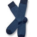 Indigo Blue Herringbone Socks