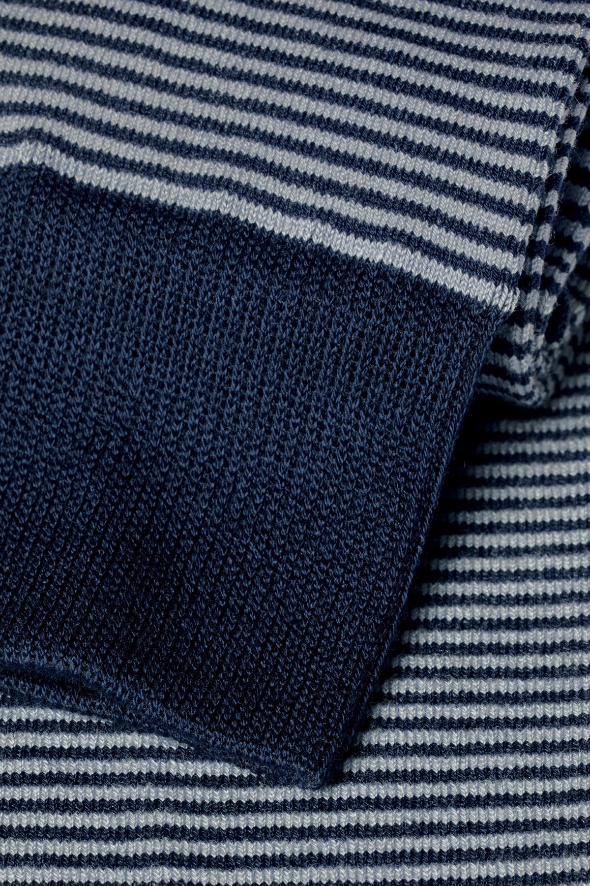 Navy And Grey Fine Stripe Socks