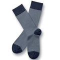 Navy And Grey Fine Stripe Socks