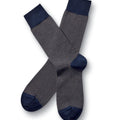 Navy And Tan Puppytooth Socks