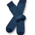 Indigo Blue Micro Stripe Socks