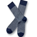 Navy And Grey Tonal Spot Socks
