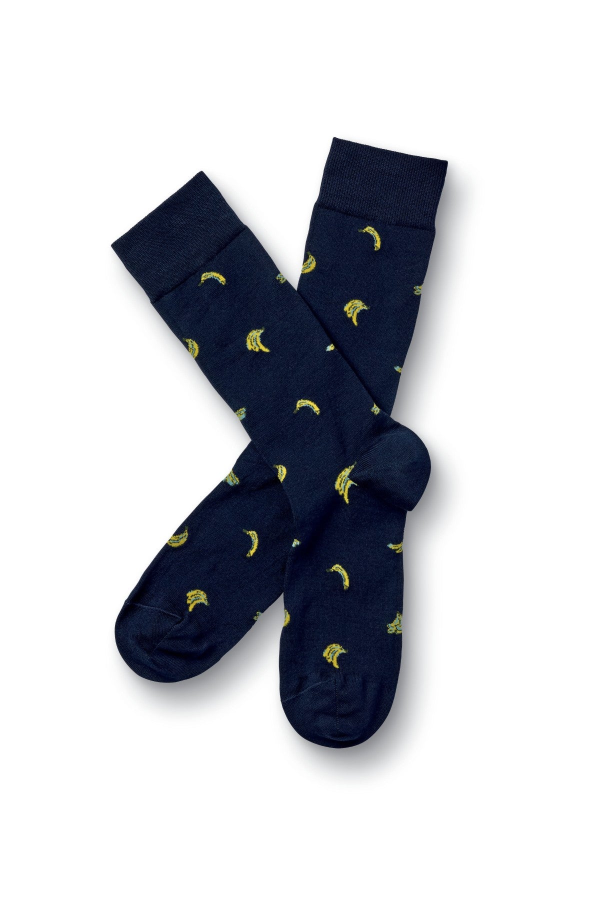 Navy Banana Novelty Socks
