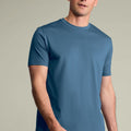 Airforce Blue Cotton Short Sleeve Tshirt