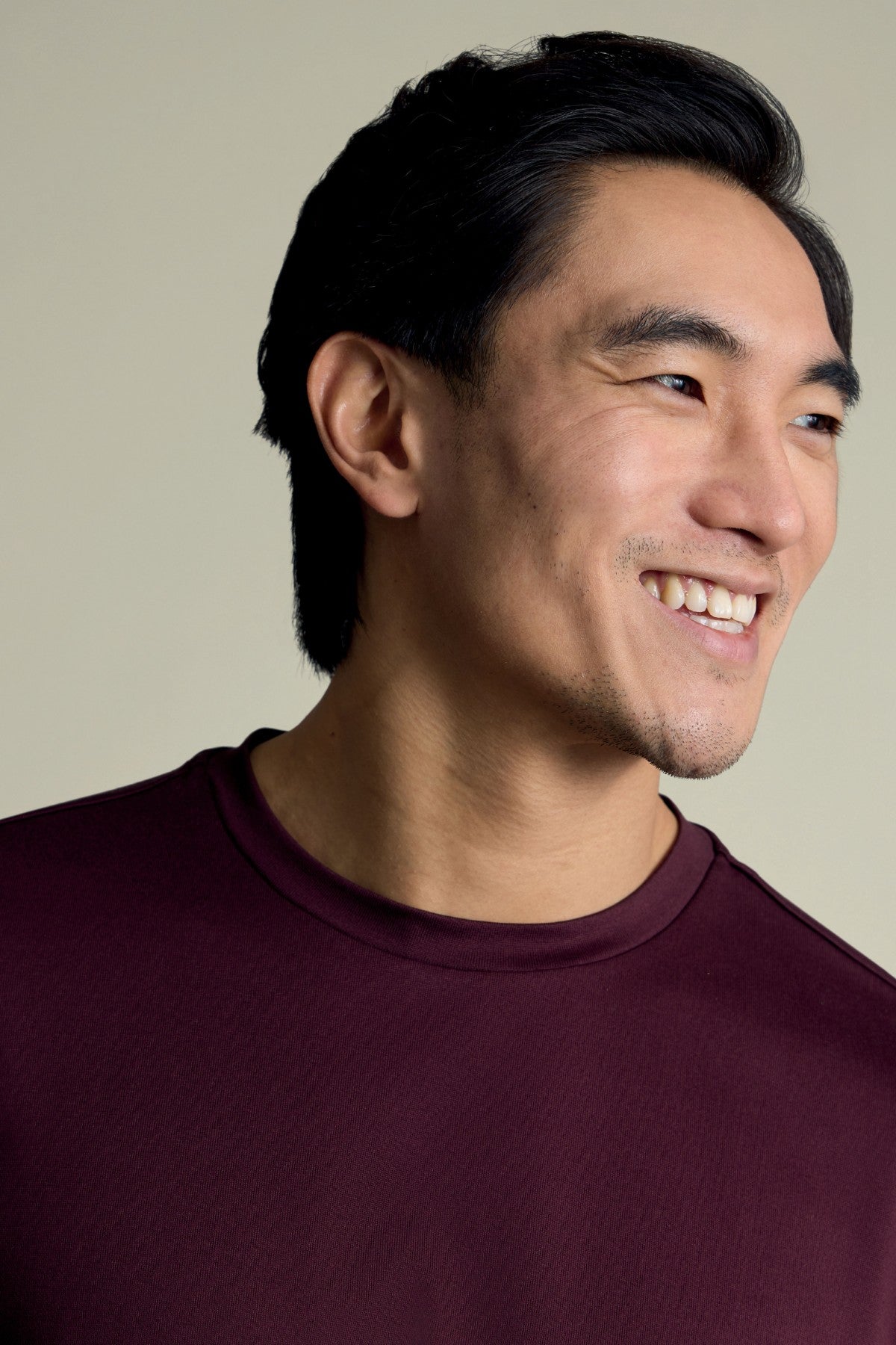 Burgundy Red Cotton Short Sleeve Tshirt
