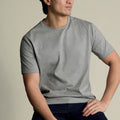 Light Grey Marl Cotton Short Sleeve Tshirt