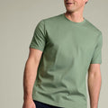 Mid Green Cotton Short Sleeve Tshirt