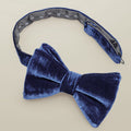Royal Blue Velvet Bow Tie