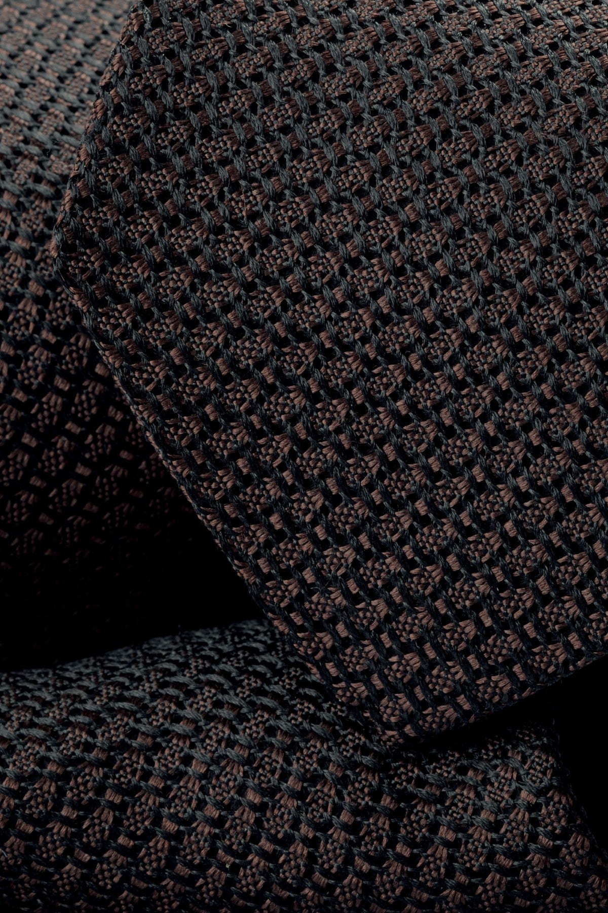 Chocolate Brown Grenadine Silk Italian Tie