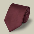 Burgundy Red Silk Tie