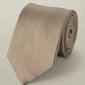 Tan Spot Silk Tie