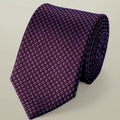 Dark Pink Silk Semi Plain Tie