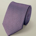 Lilac Purple And Pink Silk Semi Plain Tie