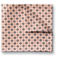 Pink Linen Silk Geo Pocket Square