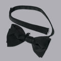 Black Barrathea Ready-Tied Silk Bow Tie