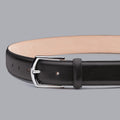 Black Leather Made In England Formal Belt