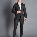 Charcoal Grey Slim Fit End On End Ultimate Performance Suit Jacket
