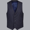 Navy Adjustable Fit Natural Stretch Twill Suit Waistcoat