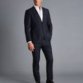 Navy Slim Fit Natural Stretch Twill Suit Jacket