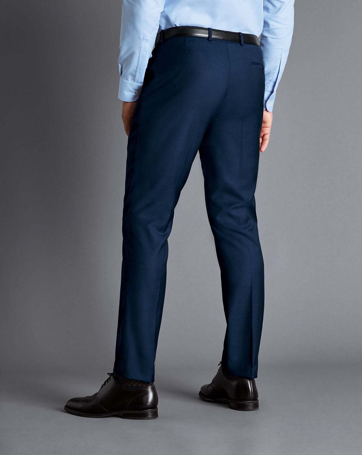 Royal Blue Slim Fit Natural Stretch Twill Suit Trouser