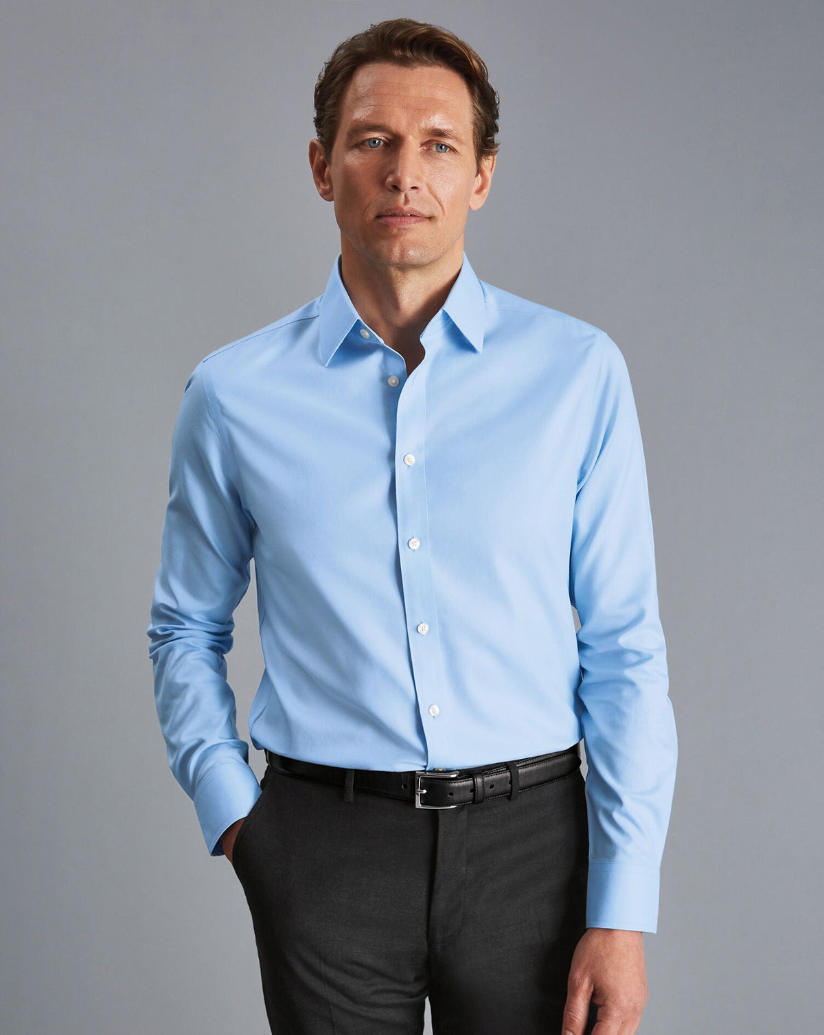 Sky Blue Non Iron Twill Classic Fit