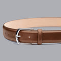 Tan Leather Made In England Formal Belt