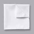 White Cotton Pocket Square
