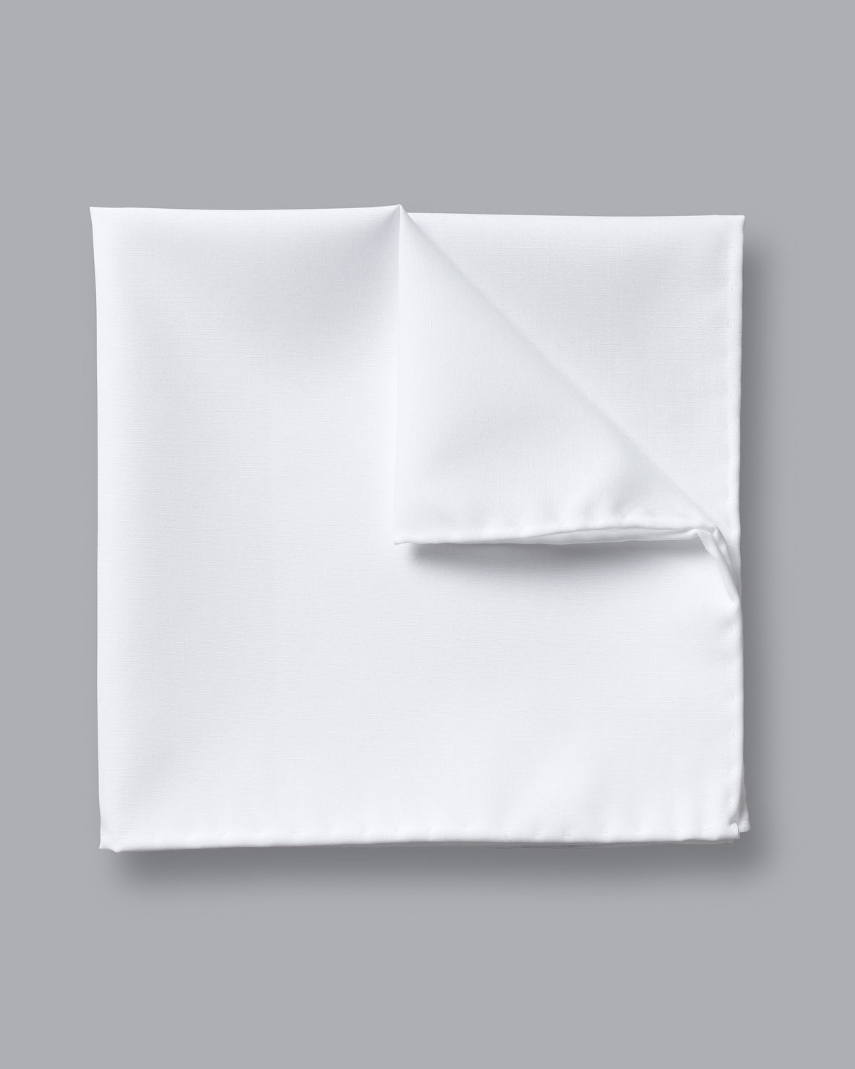 White Cotton Pocket Square