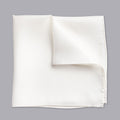 White Evening Silk Pocket Square