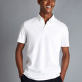 White Plain Short Sleeve Jersey Polo