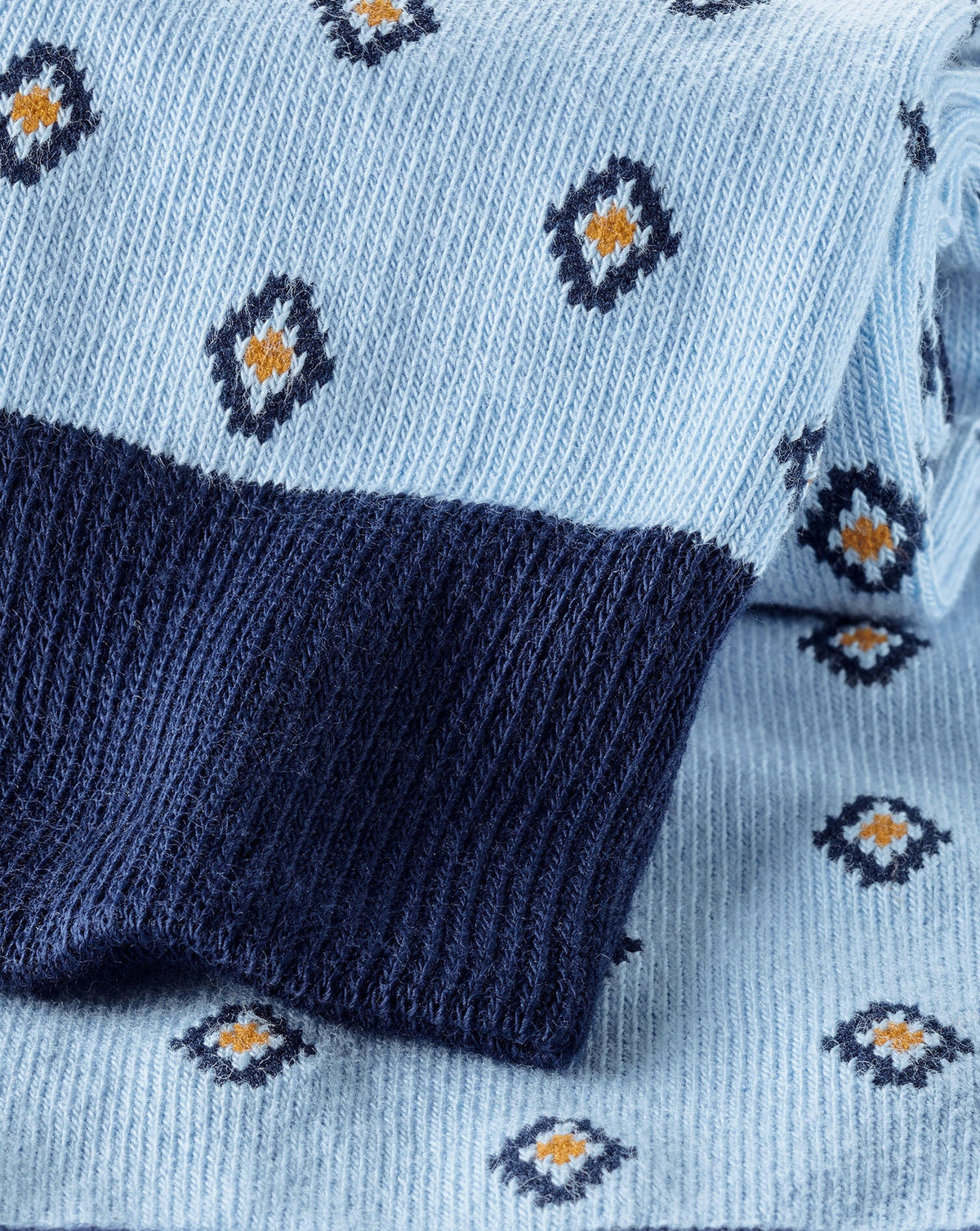 Sky Blue Geo Socks