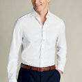 White Non Iron Twill Cutaway Slim Fit Shirt