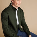 Olive Performance Long Sleeve Funnel Neck Jacket
