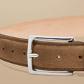 Tobacco Brown Suede Made In England Belt